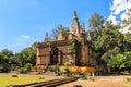 Ancient pagoda at Wat Photharam Maha Wihan Chet Yot Chiang Man in Chiang Mai, North of Thailand