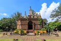 Ancient pagoda at Wat Photharam Maha Wihan Chet Yot Chiang Man in Chiang Mai, North of Thailand