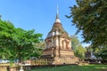 Ancient pagoda at Wat Photharam Maha Wihan Chet Yot Chiang Man in Chiang Mai, North of Thailand