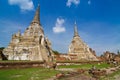 Ancient pagoda in Wat Phra Sri Sanphet Royalty Free Stock Photo