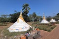 3 ancient pagodas, Kanchanaburi, Thailand on the border with Myanmar