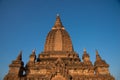 Ancient pagodas unname tample in Bagan under sunrise in morning Mandalay, Myanmar