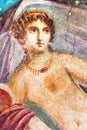Ancient painted wall fresco of Venus at the ancient Roman city of Pompeii Royalty Free Stock Photo