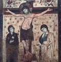 Ancient painting with Crucifixion