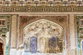 Ancient painting and mosaic in an old house in Bukhara, Uzbekistan.