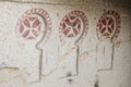 Ancient Paintings in a Cave Church, Cappadocia, Turkey Royalty Free Stock Photo