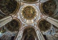 Ancient wall paintings inside eleventh century Unesco protected church