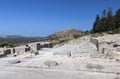 Ancient palace of Phaestos at Crete island Royalty Free Stock Photo