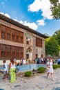 Ancient Palace of Shaki Khans in Azerbaijan. Built in 18th century Royalty Free Stock Photo