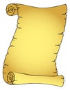 Ancient parchment scroll