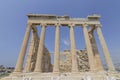 The ancient Parthenon temple on Acropolis hill, famous landmark and tourist attraction in Athens, Greece, in sunny summer day Royalty Free Stock Photo