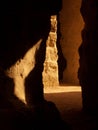 Ancient passage, rock hallway Royalty Free Stock Photo