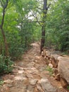 Ancient path going up to Skanda Ashram in Tiruvanamalai India