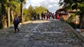 Ancient pavement of a bridge in Lijiang, Yunnan, China