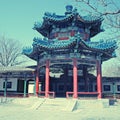 Ancient pavilion , Beijing ,China Royalty Free Stock Photo