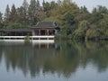 Ancient pavilion, westlake hangzhou Royalty Free Stock Photo