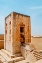 Ancient Persepolis Gate. Persepolis was the ceremonial capital of the Achaemenid Empire