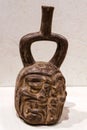 Ancient Peruvian ceramic vessel