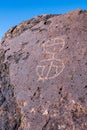 ancient petroglyph rock art symbol