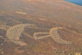 Ancient petroglyphs carved on the stones of Onega lake in Karelia