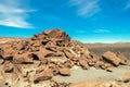 Ancient Petroglyphs on the Rocks at Yerbas Buenas in Atacama Desert, Chile, South America