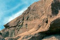 Ancient Petroglyphs on the Rocks at Yerbas Buenas in Atacama Desert, Chile, South America