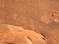Ancient Petroglyphs in Utah, Wolfman Panel Royalty Free Stock Photo