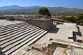 Ancient Phaestos at Crete island in Greece Royalty Free Stock Photo