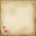 Ancient photo album page Royalty Free Stock Photo