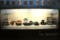 Ancient photographic cameras at the museum Royalty Free Stock Photo