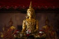 Ancient Phra Maha Chakkraphat buddha statue for thai people travelers travel visit respect praying blessing wish holy mystery at