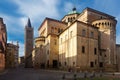 Ancient Piazza Duomo , cathedral and baptistery, Parma Royalty Free Stock Photo