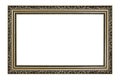 Ancient picture frame isolated on white background Royalty Free Stock Photo