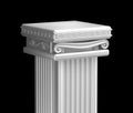 Ancient pillar top. Royalty Free Stock Photo