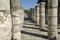 Ancient pillars built by the Mayas Royalty Free Stock Photo