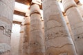 Ancient pillars in Karnak Royalty Free Stock Photo