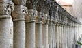 Ancient pillars in a row Royalty Free Stock Photo