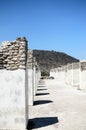 Ancient pillars of Toltec civilization Royalty Free Stock Photo