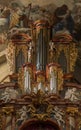 Ancient pipe organ, Nitra, Slovakia