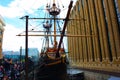 Ancient pirate sailing ship found in the streets of London