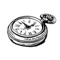 Ancient pocket watch Royalty Free Stock Photo