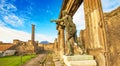 Ancient Pompeii city skyline, Italy Royalty Free Stock Photo