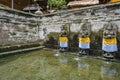 Ancient pool of the balinese temple Goa Gajah, Elephant Cave in Bali, Unesco in Indonesia Royalty Free Stock Photo