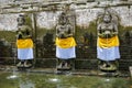 Ancient pool of the balinese temple Goa Gajah, Elephant Cave in Bali, Unesco in Indonesia Royalty Free Stock Photo