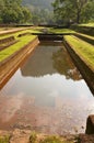 Ancient pool in rock fortress and palace