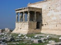 The ancient Porch of Caryatides in Acropolis Royalty Free Stock Photo