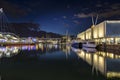 Old Port Genoa Night Royalty Free Stock Photo