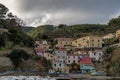 The ancient port of Gorgona Scalo, Livorno, Italy, seen from the sea Royalty Free Stock Photo