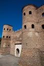 Ancient Porta Asinaria a gate in the Aurelian Wall of Rome