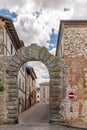 The ancient Porta Fiorentina in the historic center of Castiglione del Lago, Umbria, Italy Royalty Free Stock Photo